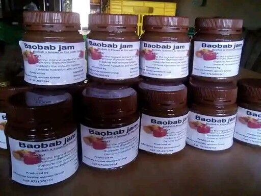 Jam made from baobab by the Sombe Muuo group after receiving training on value addition.