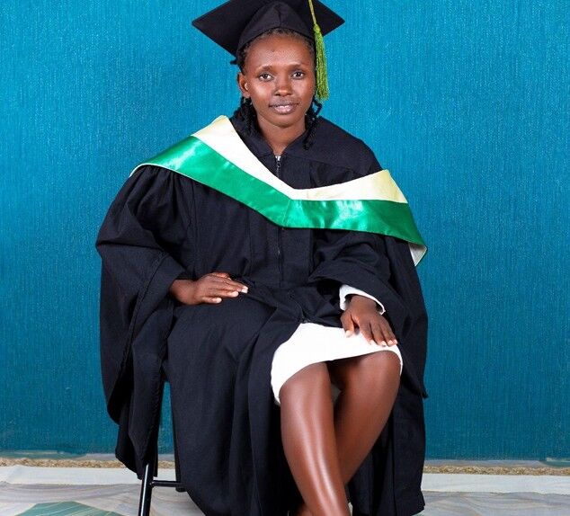 Winfred Vaati, a graduate of Meru University and a beneficiary of the Second Chance Initiative.